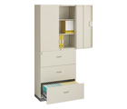 両開き×3段ラテラル書庫セット（W900×D400×H2150）