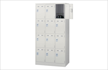 ダイヤルキー式 12人用スチールロッカー(W900×D515×H1790)の商品画像