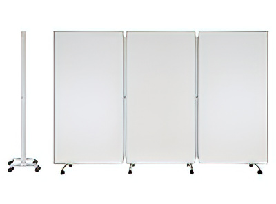 半透明三つ折衝立（W2700×D400×H1800）の激安販売・格安通販｜オフィス家具のカグクロ