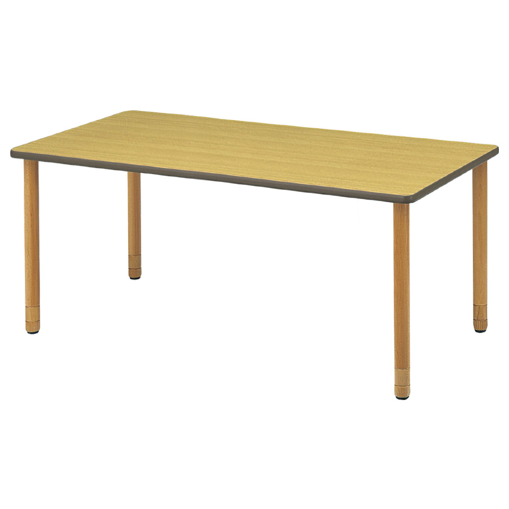 スペーサー脚木製テーブル（W1800×D900×H640-740）