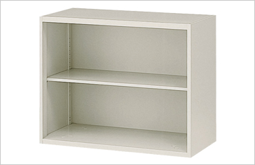 オープン書庫 ニューグレー（W900×D450×H750）の商品画像