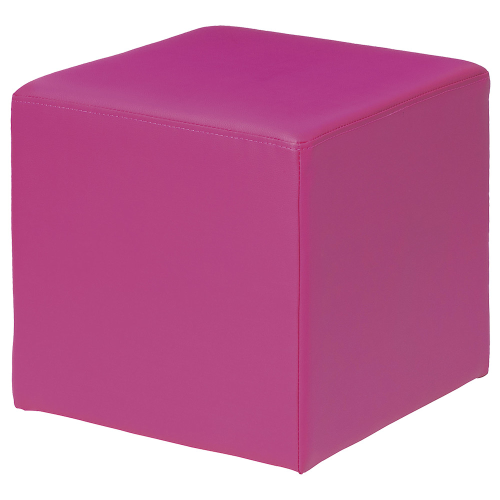キューブスツール 幅400 奥行400 高さ400 ピンク チェア ミーティングチェア スツール 椅子 ラウンジチェア オフィス インテリア ポップ ベンチ キッズスペース