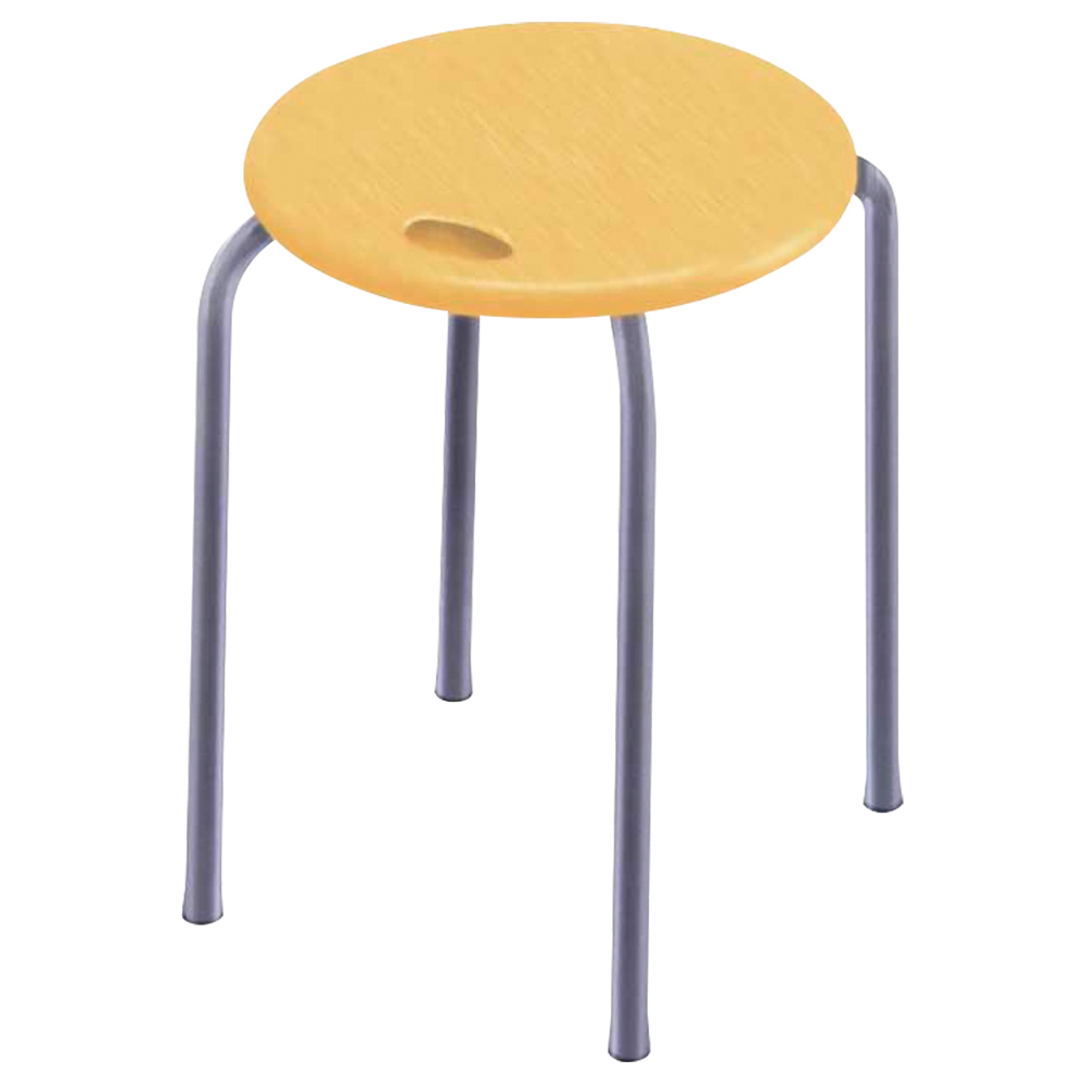 ハンドルスツール 幅320 奥行320 高さ450 ナチュラル チェア ミーティングチェア スツール 椅子 ラウンジチェア カラー オフィス パターン セット デザイン 丸椅