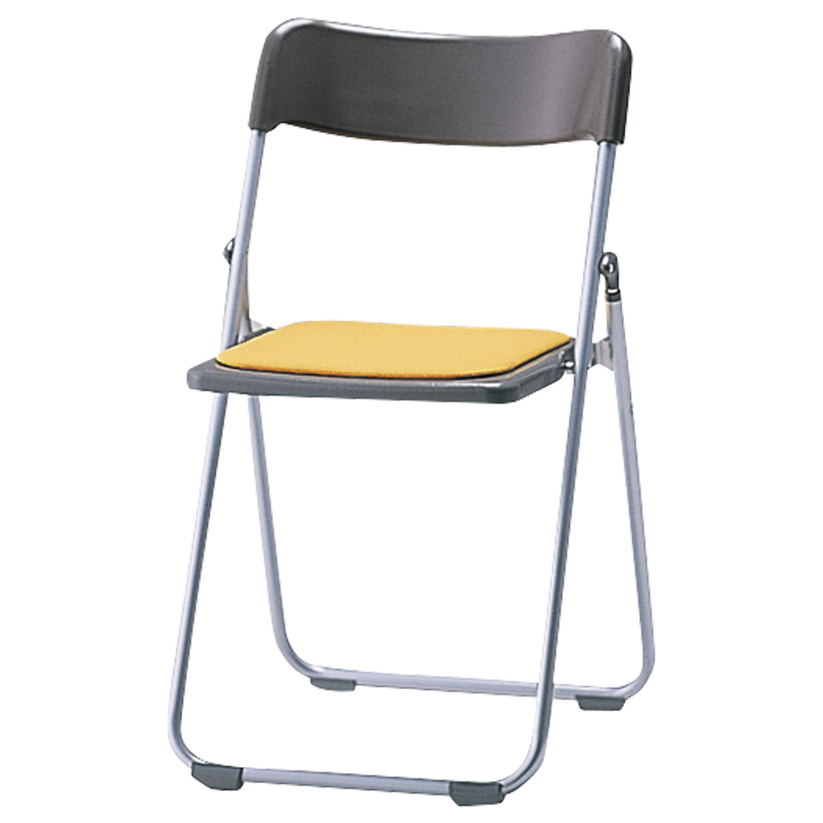 軽量樹脂折りたたみ椅子 布張り座パッド付き（W440×D438×H735）