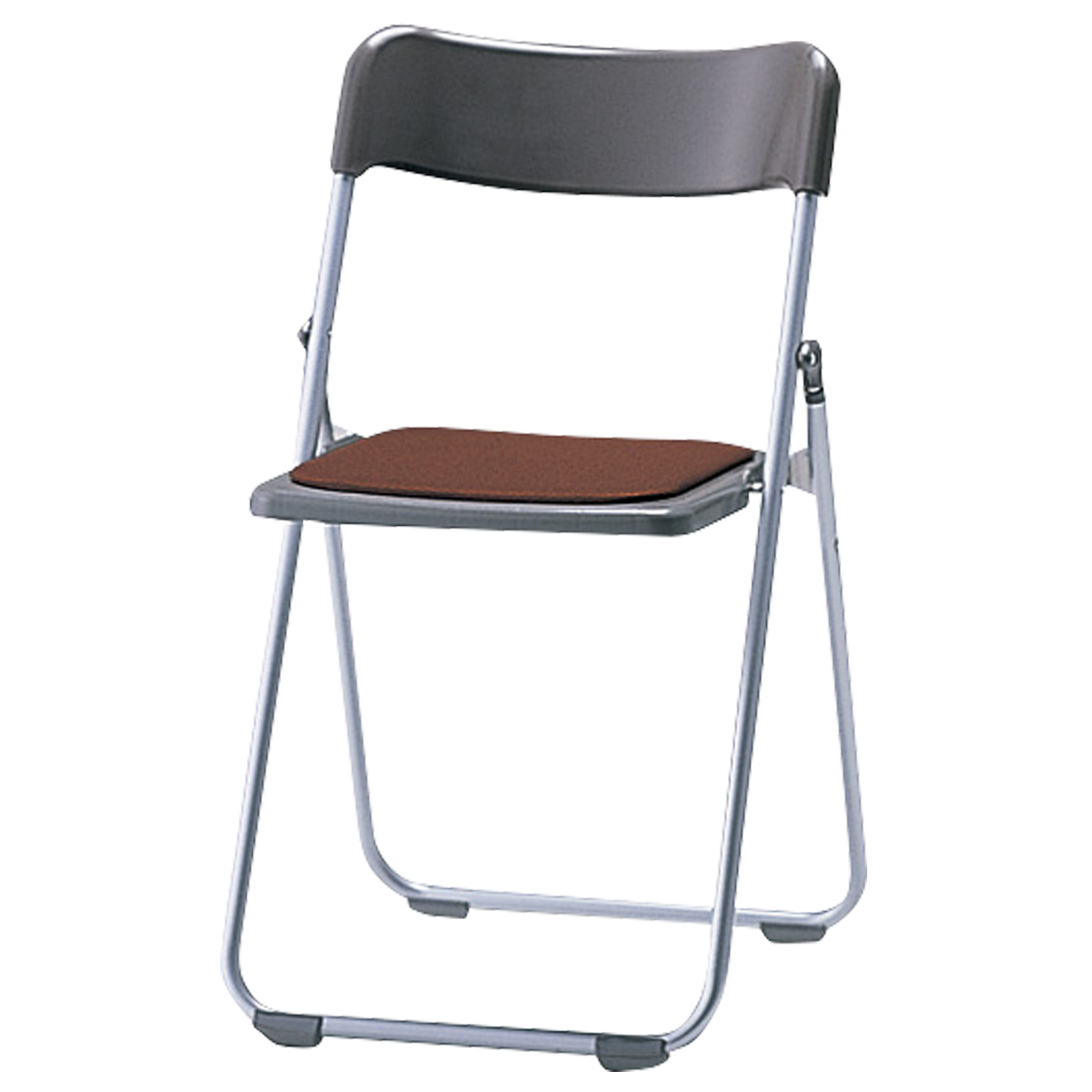 軽量樹脂折りたたみ椅子 布張り座パッド付き（W440×D438×H735）