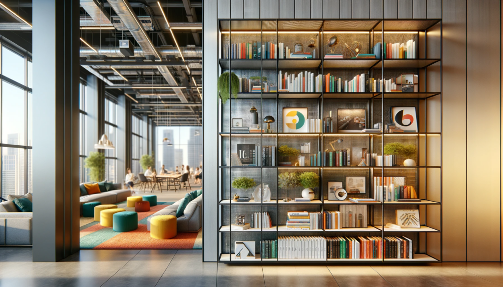 オフィス空間における本棚の役割