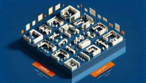 事務所レイアウト実例集：快適で効率的なオフィス環境のデザインアイデア