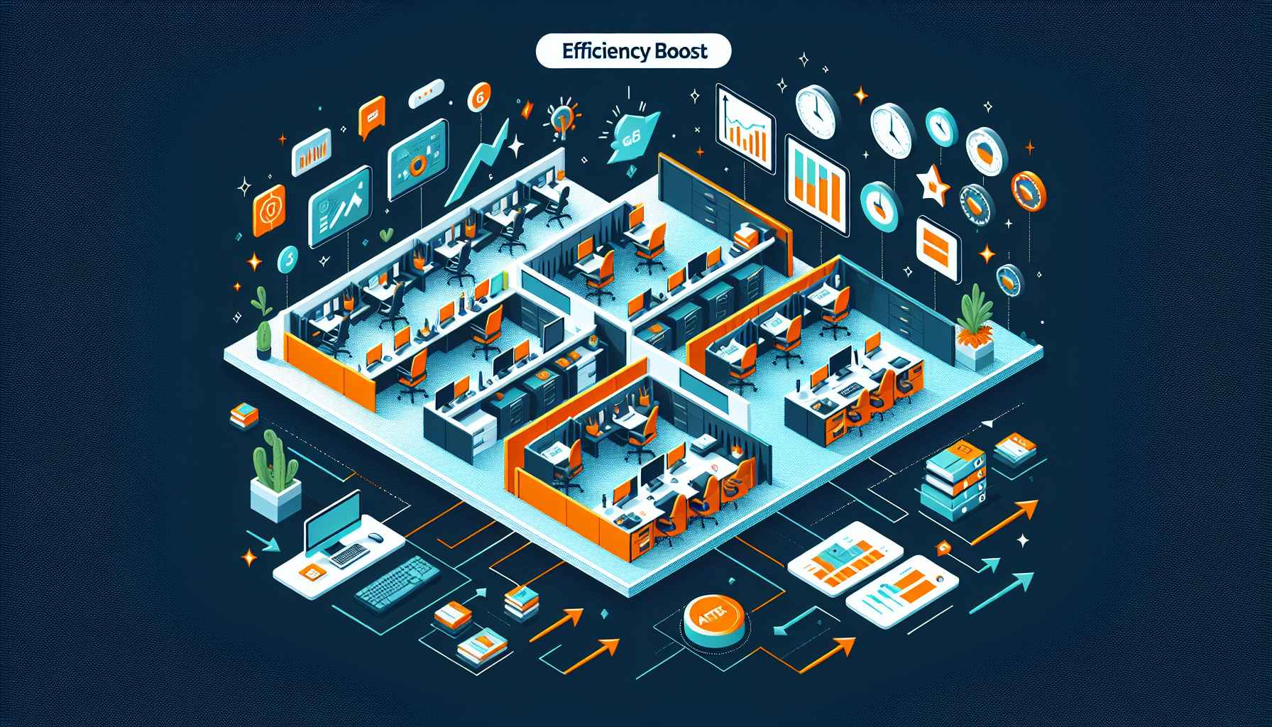 オフィスレイアウトで業務効率化を実現する5つのポイント