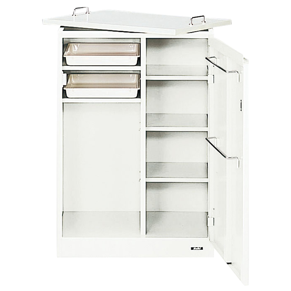 オフィスキッチン2型 クリアーホワイト（W607×D457×H880）