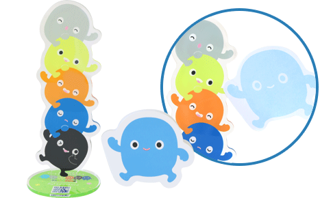 アクリルメモスタンド（付箋付き）