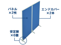 2枚直線連結パネル