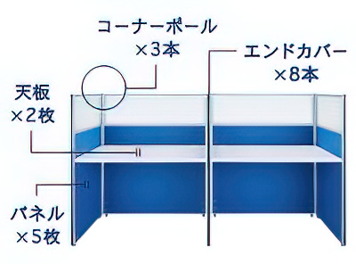 2つのブース