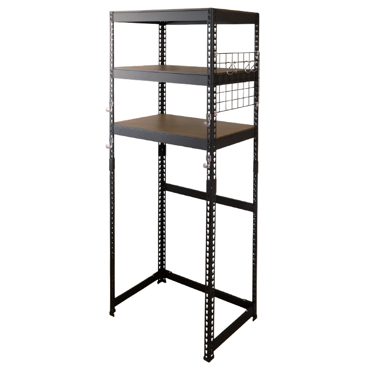 メタル＆ウッド上収納ラック（W820×D440×H1800）