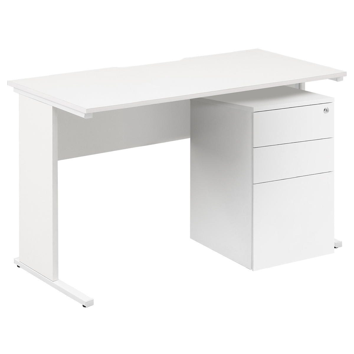 エコノミーデスク3段ワゴンセット（W1200×D600×H720）