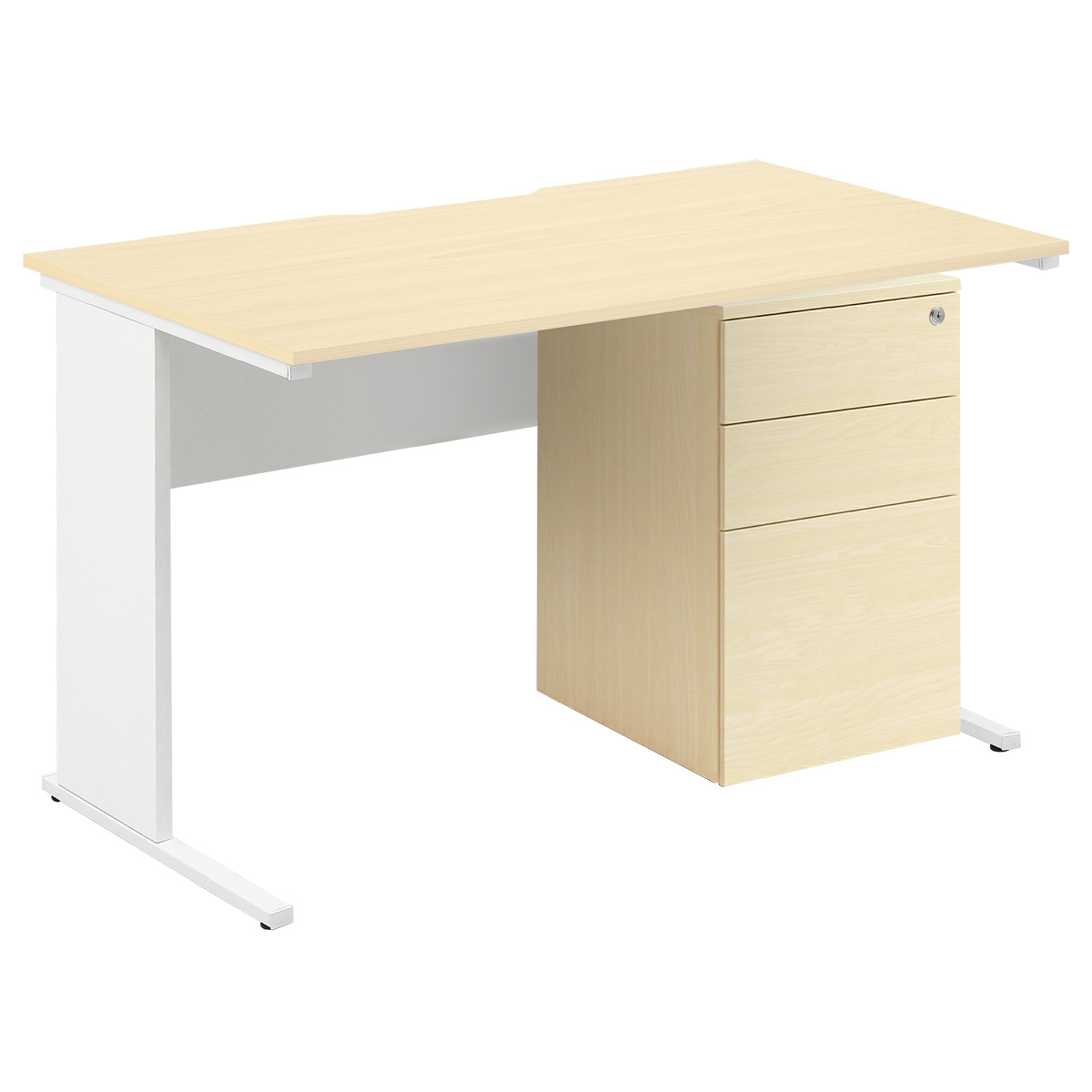 エコノミーデスク3段ワゴンセット（W1200×D700×H720）