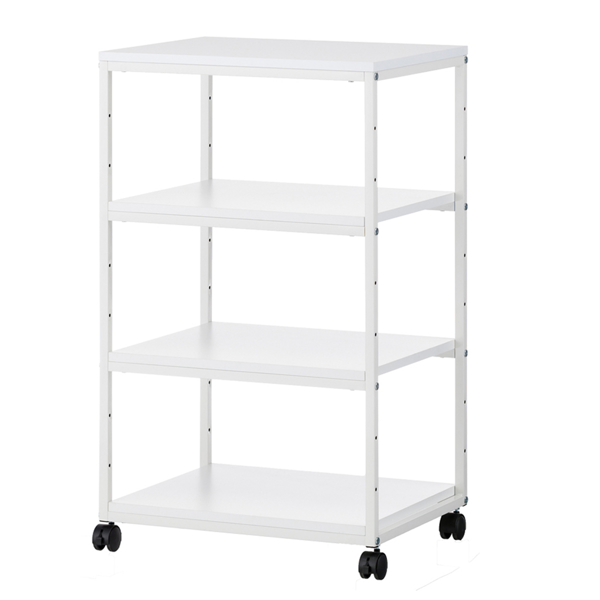 aven（エイヴン）4段スチールプリンターワゴン（W620×D500×H1002）