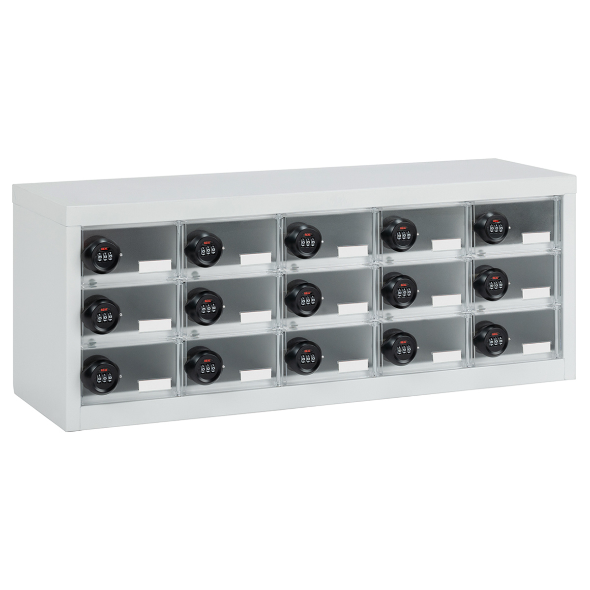 aven（エイヴン）ダイヤル錠15人用モバイルロッカー（W770×D240×H290）