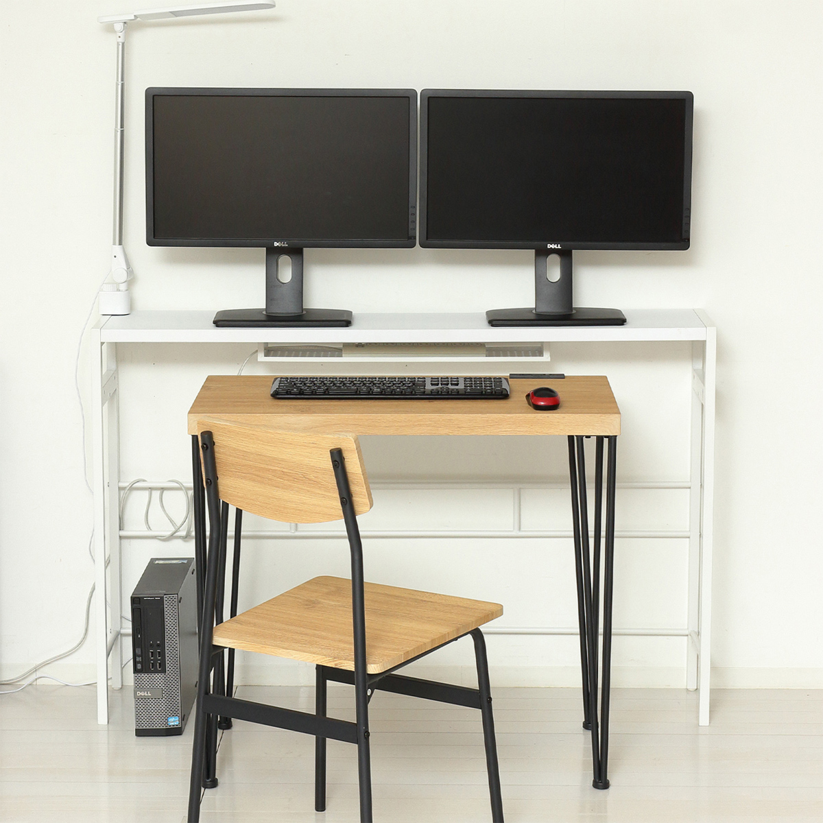 デュアルモニターテーブル(W1250×D250×H700・825)