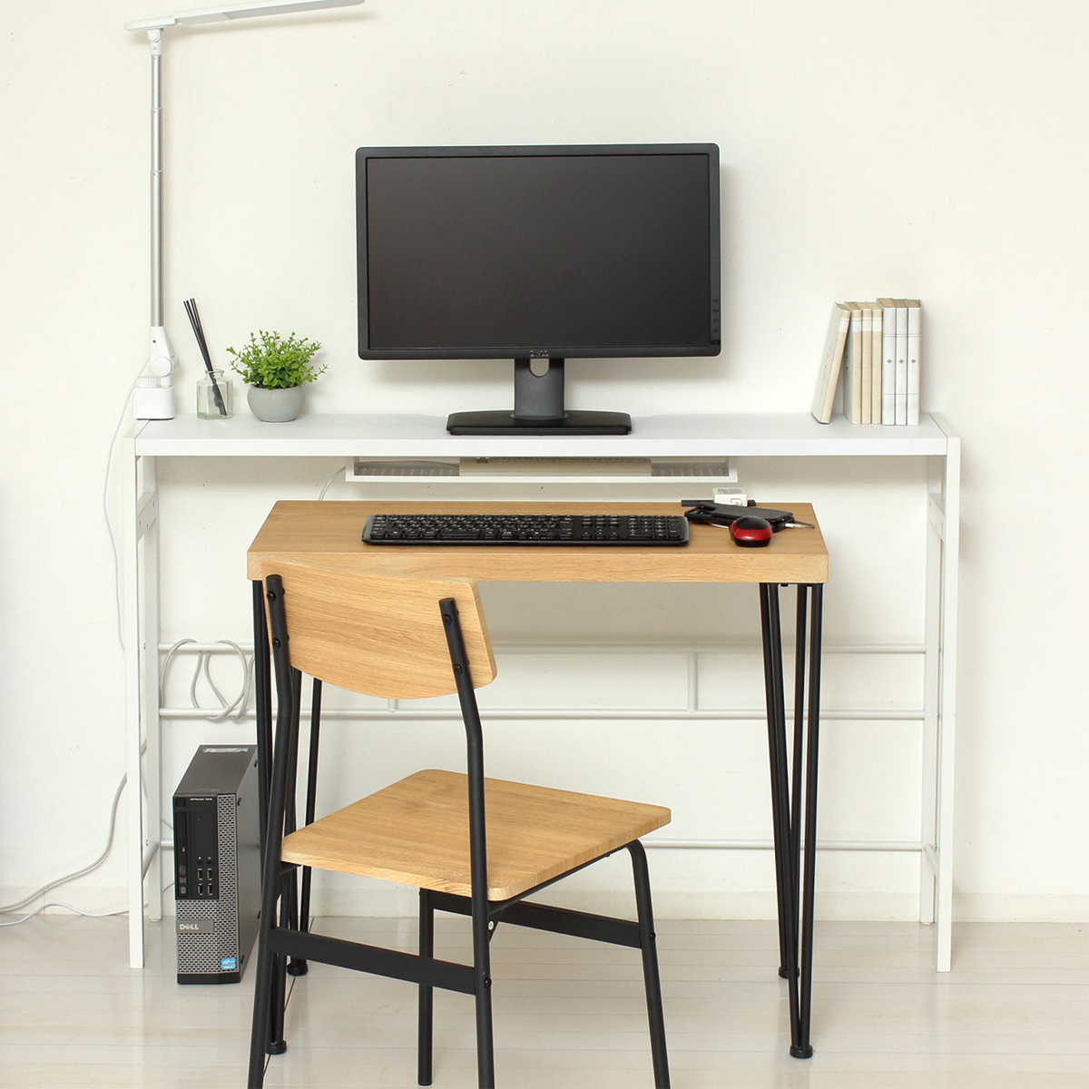 デュアルモニターテーブル(W1250×D250×H700・825)