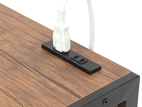 家電が使える便利な上部コンセント