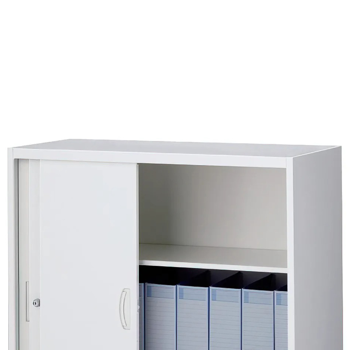 スチール3枚引戸書庫 KW45シリーズ 幅900 奥行450 高さ1050 KW45-310S