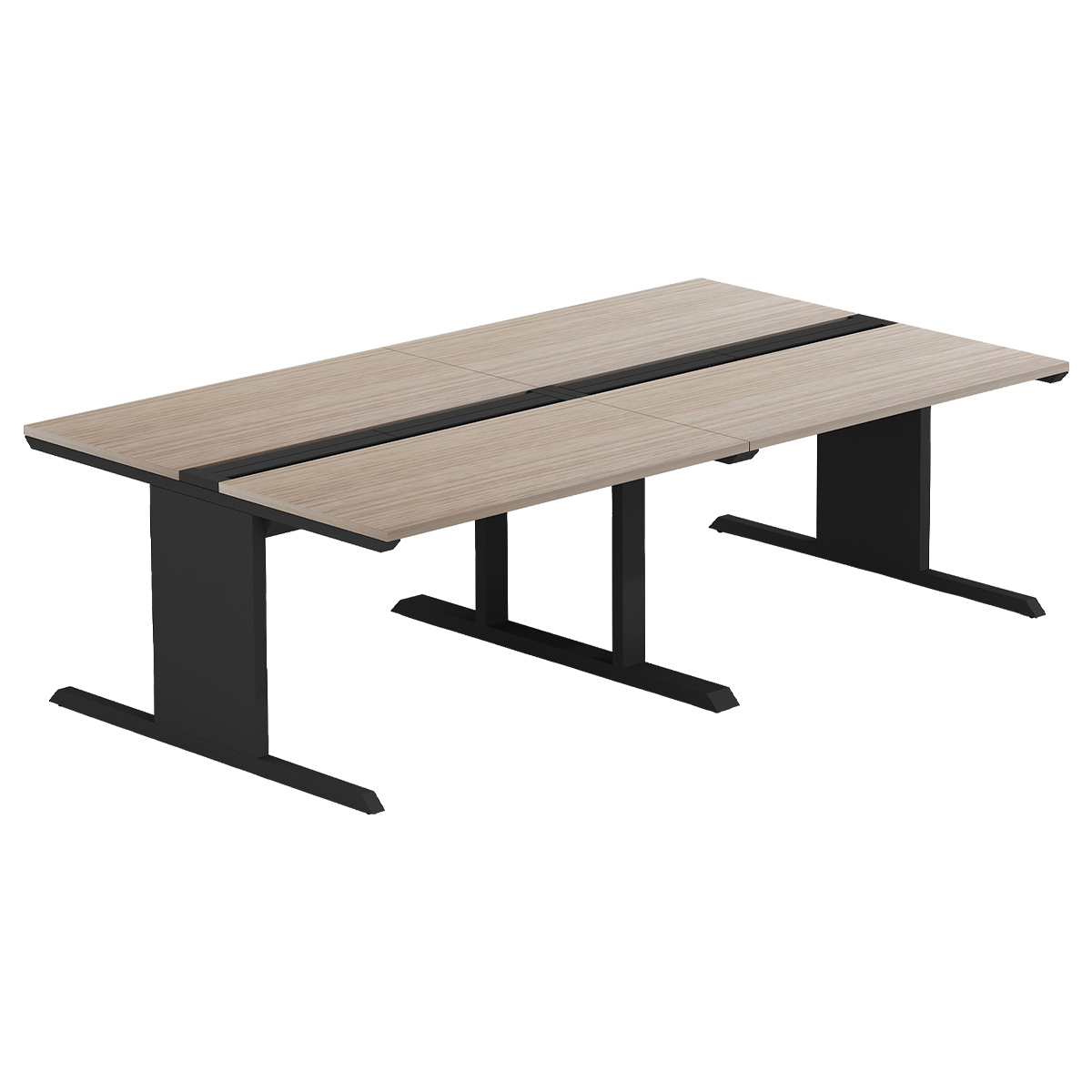 LASH（ラッシュ）両面デスク ティーレッグタイプ（W2400×D1400×H720）