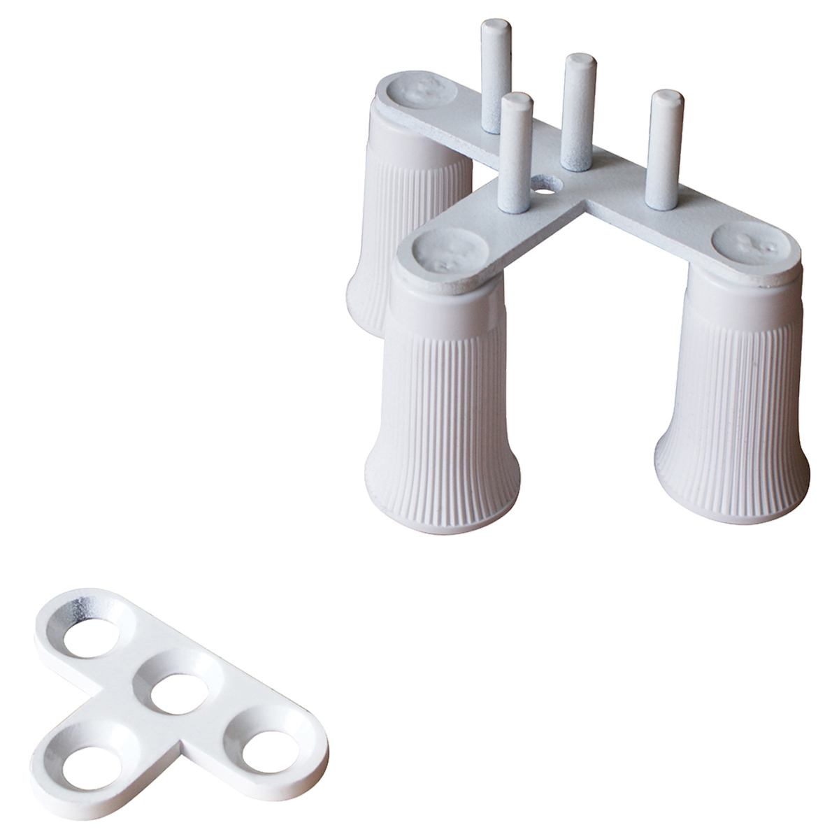 鋼板パーテーション専用T字・クロス連結金具