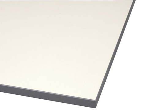 照明の反射を抑える天板