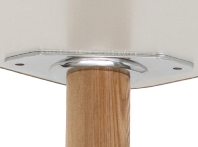 テーブルを安定させる天板と脚