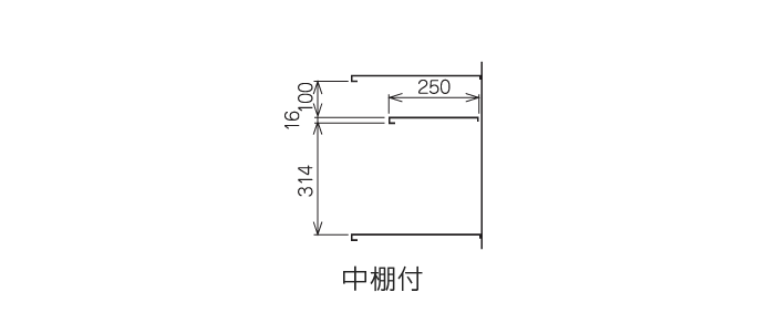 詳細外寸法（SBN-L12：シューズボックス 4列3段12人用 長靴対応）