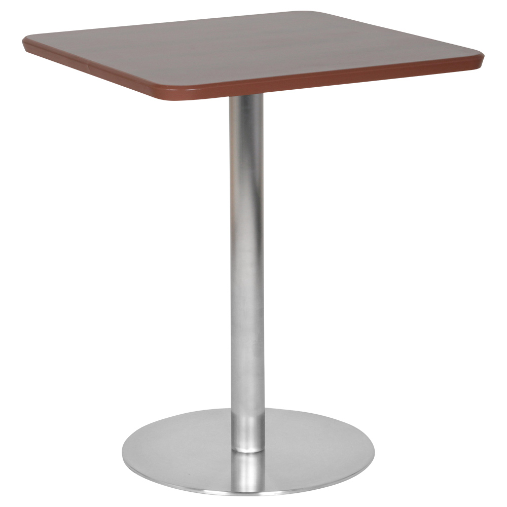カフェテーブル ステンレス丸脚タイプ（W600×D600×H726）