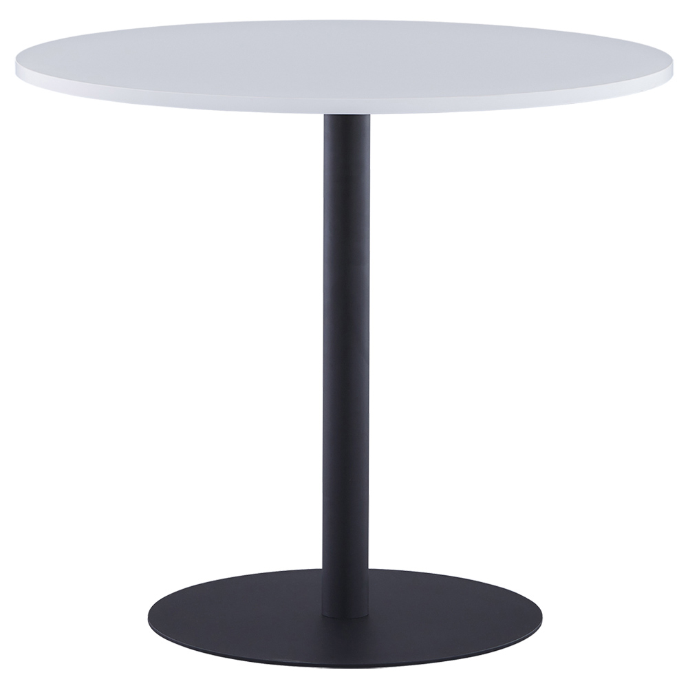 リフレッシュテーブルIII ブラック脚タイプ 幅800 奥行800 高さ700 ホワイト テーブル ラウンジテーブル 丸テーブル オフィス家具 オフィステーブル 会議用テー