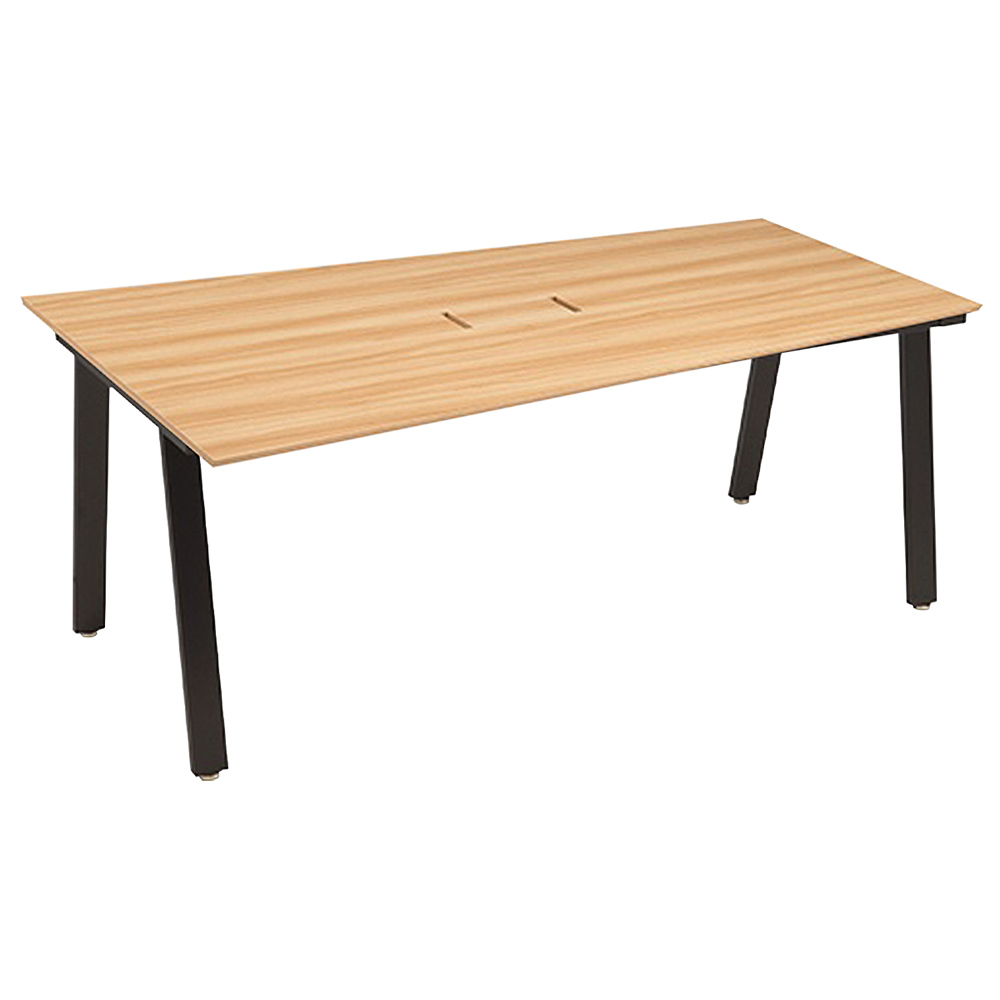 エランサ 台形ミーティングテーブル（W1800×D1100-800×H720）